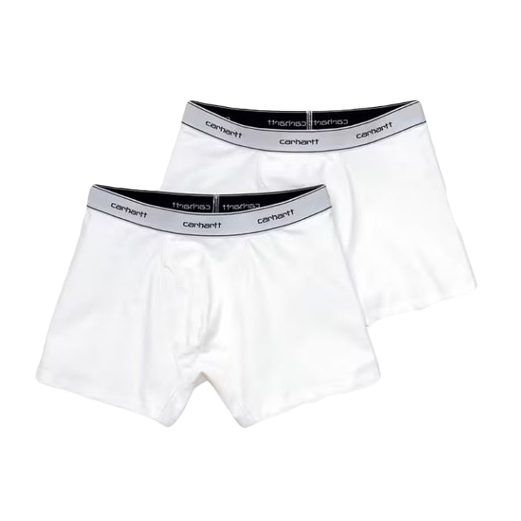 COTTON TRUNKS WHITE / WHITE - Set da Due Paia di Boxer Uomo Bianchi I037602 931XX CARHARTT WIP 