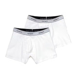 COTTON TRUNKS WHITE / WHITE - Zweierpack Herren-Boxershorts in Weiß CARHARTT WIP
