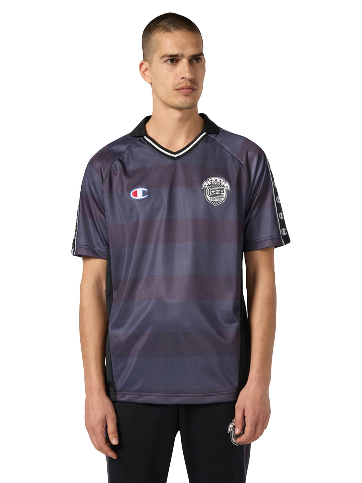 TEE CALCIO BLACK - Maglietta Uomo Nera 221911 WL002 CHAMPION 
