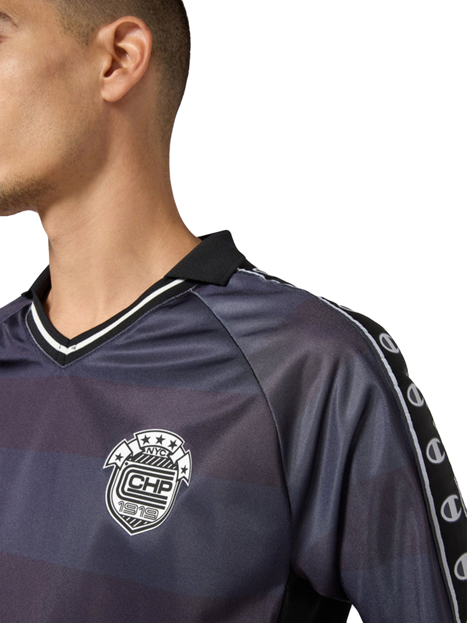 TEE CALCIO BLACK - Maglietta Uomo Nera 221911 WL002 CHAMPION 