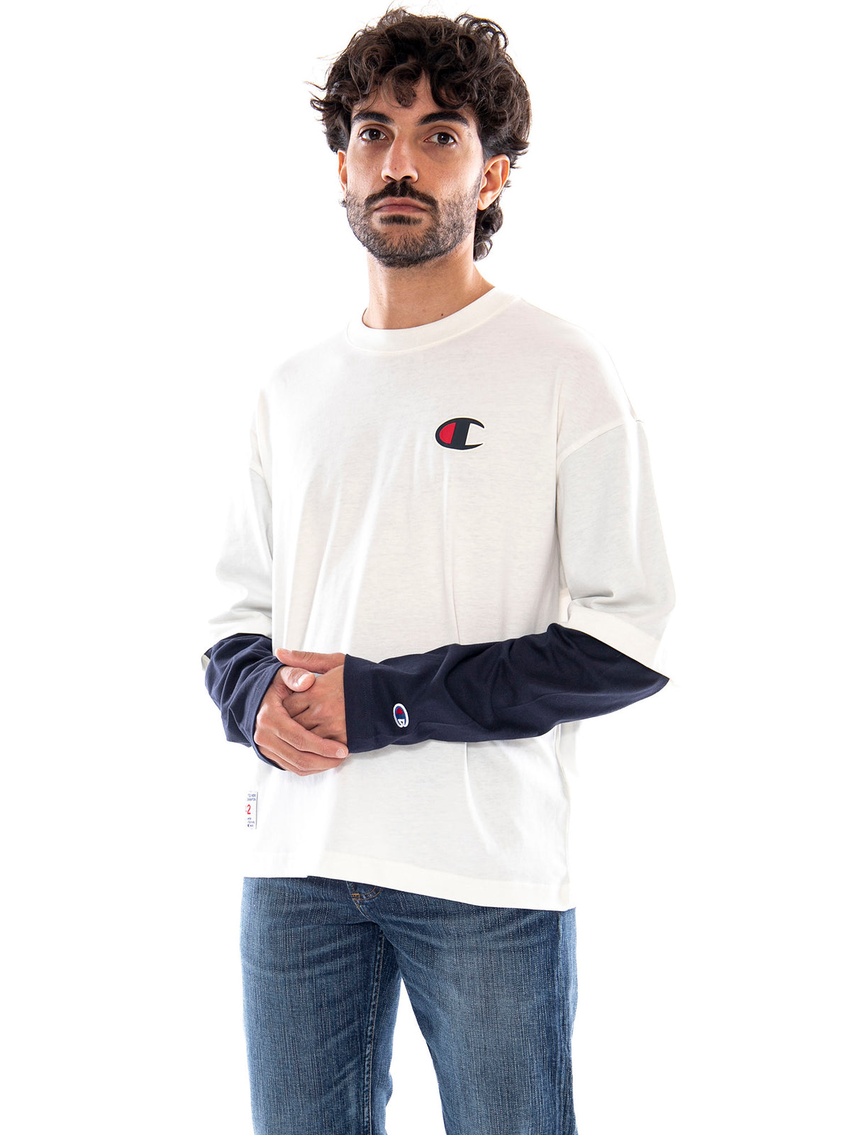 Champion Long Sleeve Crewneck T-Shirt EGT NNY - Maglia Uomo a Maniche Lunghe 223490 YS084 CHAMPION 
