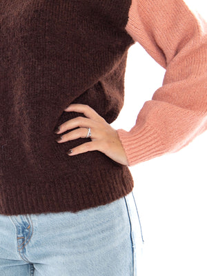 Compania Fantastica Jersey Multicolor Brown - Maglione Donna Multicolore 64C/10475 BRW COMPANIA FANTASTICA 