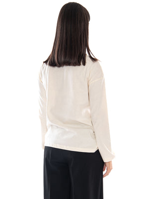 Compañía Fantástica Camiseta 100% Algodón con Estampado Ecru - T-Shirt Donna Bianco Panna 64C/42101 ECR COMPANIA FANTASTICA 