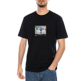 "Partita del Fango" Tee Black - Maglietta Maradoa Girocollo Uomo Nera  Uomo DOLLY NOIRE