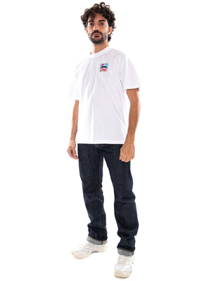 Edwin Sunset on Fuji San TS SS White - T-Shirt Uomo Bianca<BR/><BR/> I035001 2 EDWIN 