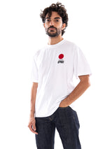 Sun TS SS White - Maglietta Girocollo Uomo Bianca  Uomo EDWIN