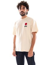 Edwin Sun TS SS Fog - T-shirt Uomo Beige  Uomo EDWIN