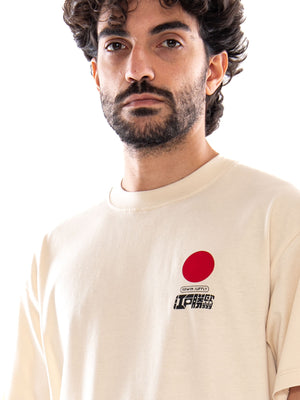 Edwin Sun TS SS Fog - T-shirt Uomo Beige I035002 2D.00 EDWIN 