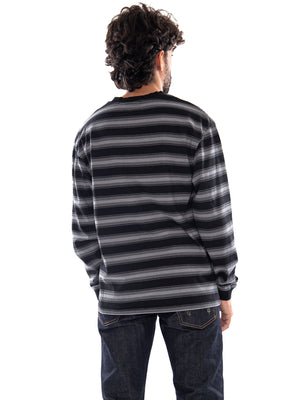 Edwin Bolton TS LS Black / Grey - T-shirt Uomo Nera<BR/><BR/> I035720 0GL.67 EDWIN 