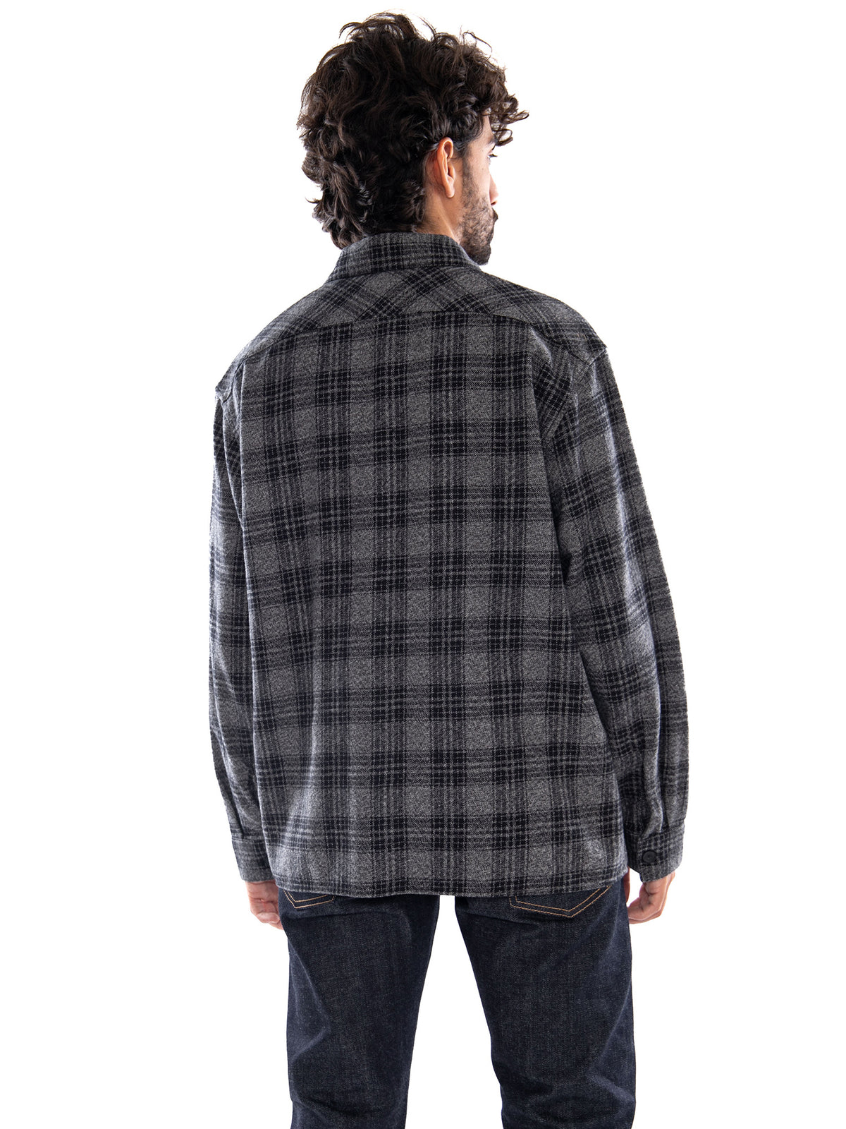 Edwin Ace Shirt LS Black/Grey - Camicia Uomo Nera/Grigia I037311 0GL.67 EDWIN 