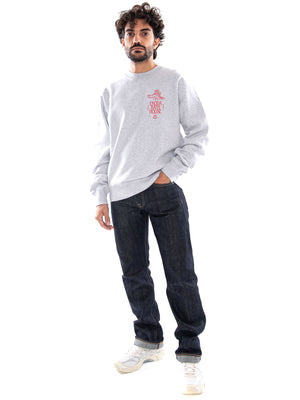 Edwin Ekoda Bath House Sweat Grey Marl - Felpa Uomo Grigia I037413 DF.67 EDWIN 