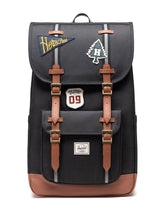 Herschel Little America Backpack Patches Black - Zaino Nero  ACCESSORI HERSCHEL