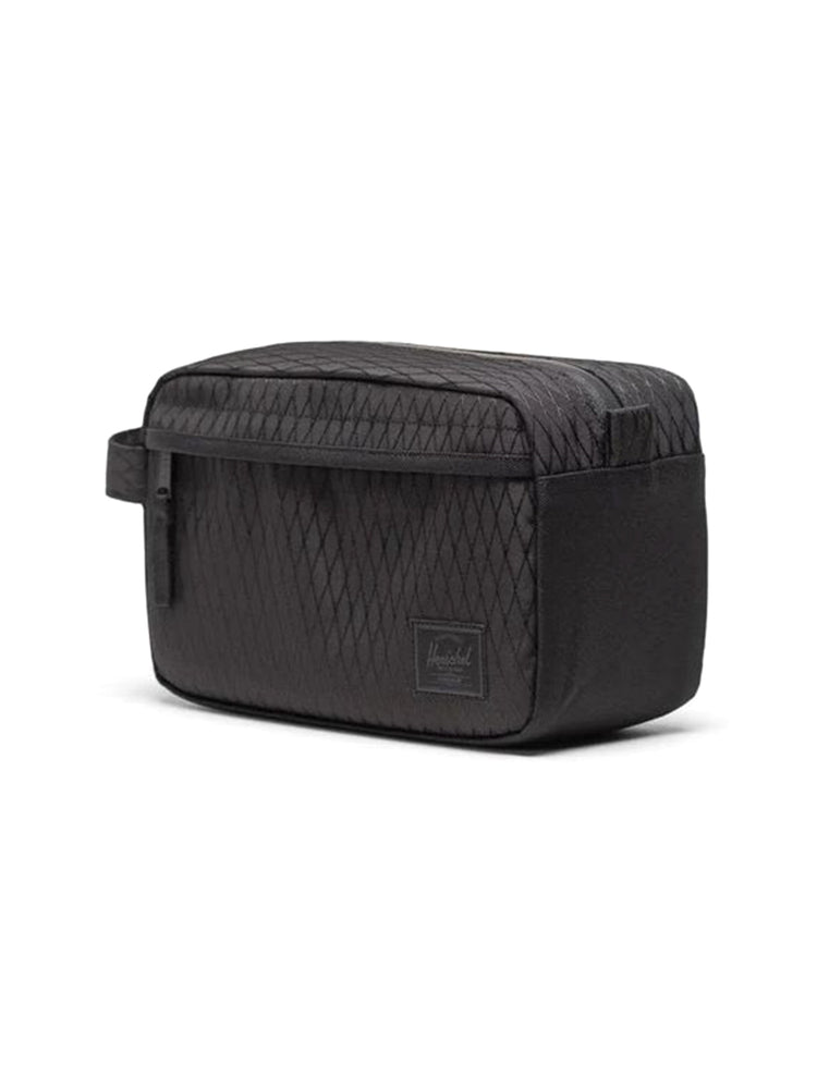 Herschel Chapter Travel Kit Black Diamond/Black - Beauty Case da Viaggio Nero 30064 07391 HERSCHEL 