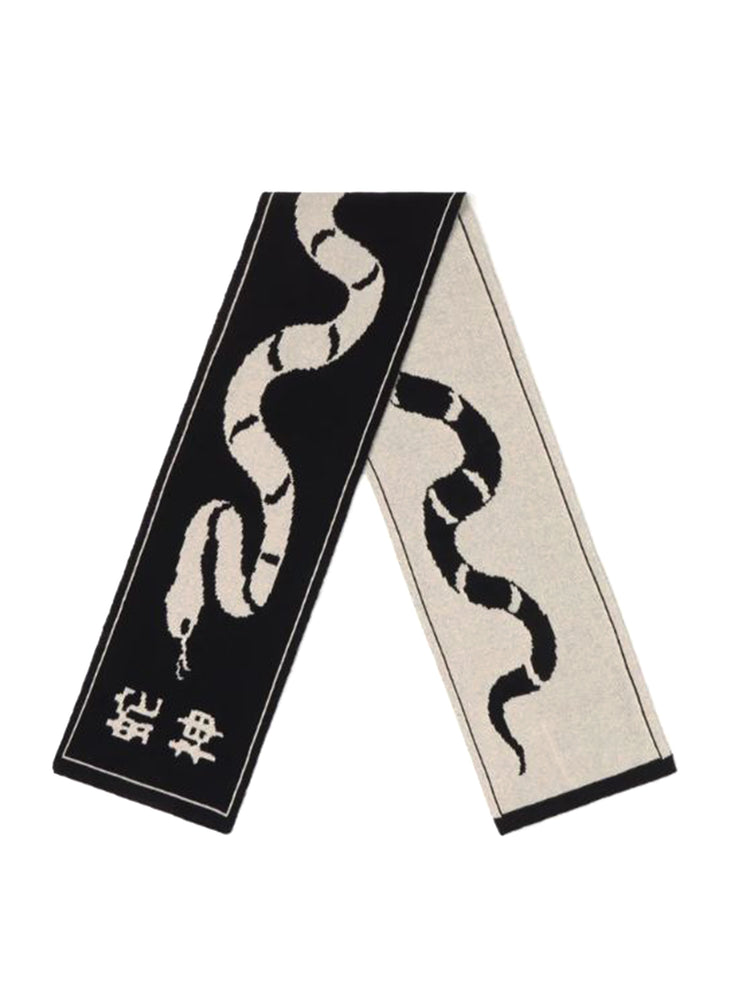 Kaotiko BLACK SNAKE SCARF - Sciarpa Nera AT003 1800 KAOTIKO 