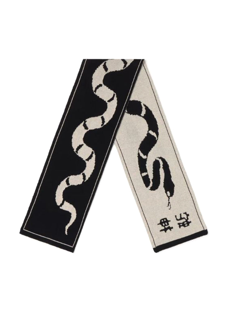 Kaotiko BLACK SNAKE SCARF - Sciarpa Nera AT003 1800 KAOTIKO 
