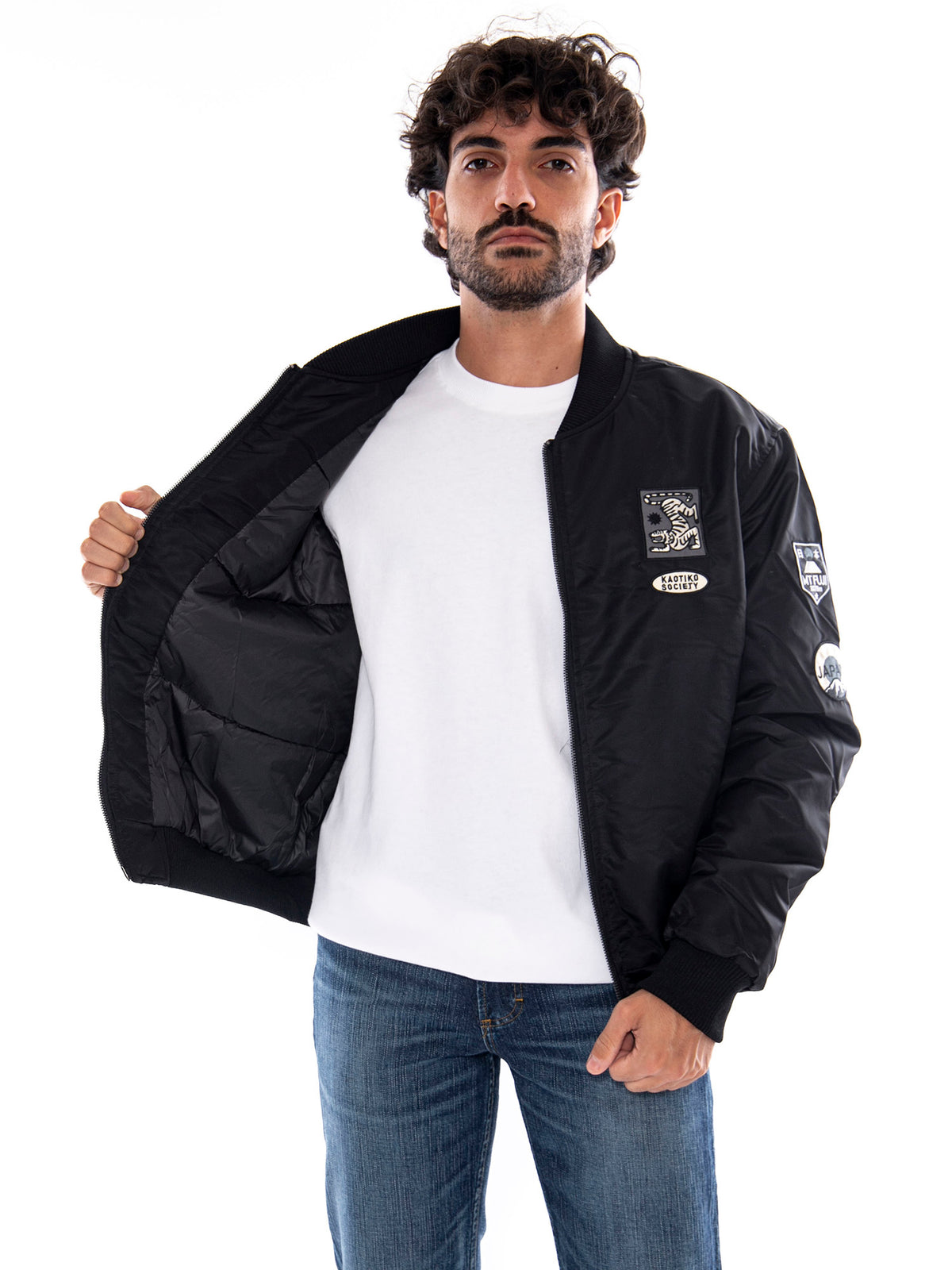 Kaotiko Chaqueta Asakusa Black - Giacca Uomo Nera<BR/><BR/> AT009 W002 KAOTIKO 