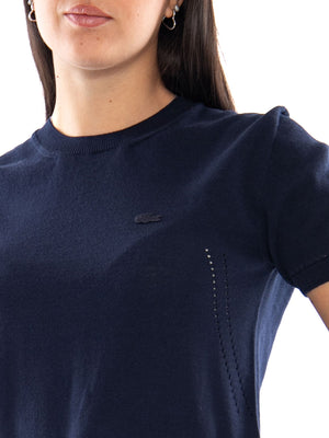 Lacoste Pullover Blue - Maglia Donna Blu AF5025 166 LACOSTE 