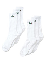 LACOSTE 6PK WHITE - Set da 6 Paia di Calzini Bianchi  ACCESSORI LACOSTE
