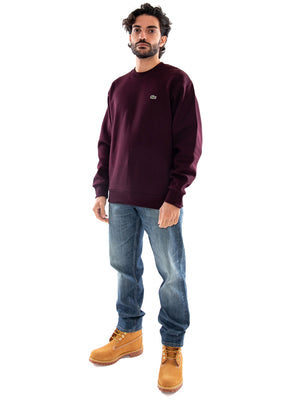 Lacoste Sweatshirt Blue - Felpa Girocollo Uomo Bordeaux SH8868 3KE LACOSTE 