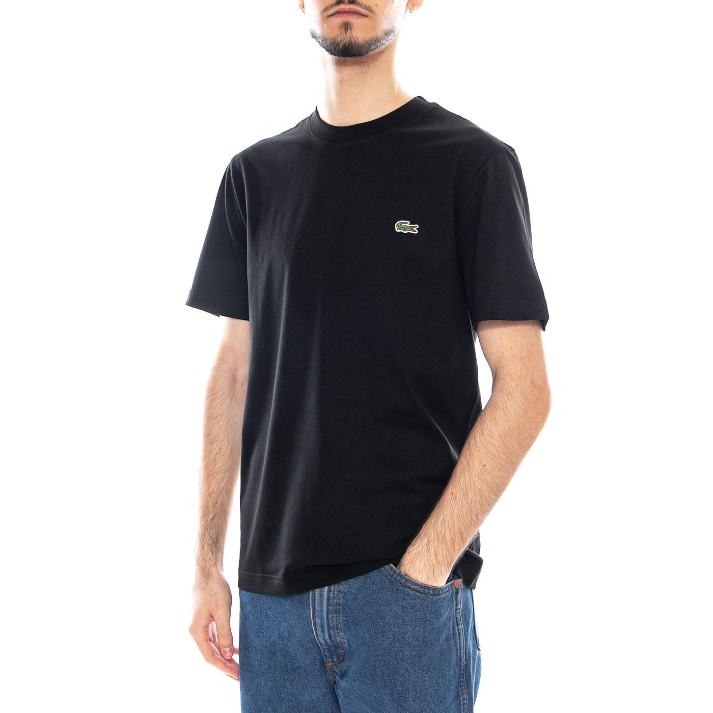 Maglietta Girocollo Lacoste Uomo Nera TH7318 031 LACOSTE 