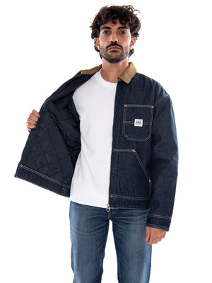 Lee 91W Lined WW Jacket Rinse Blue - Giacca in Denim Uomo Blu 112386308 BL LEE 