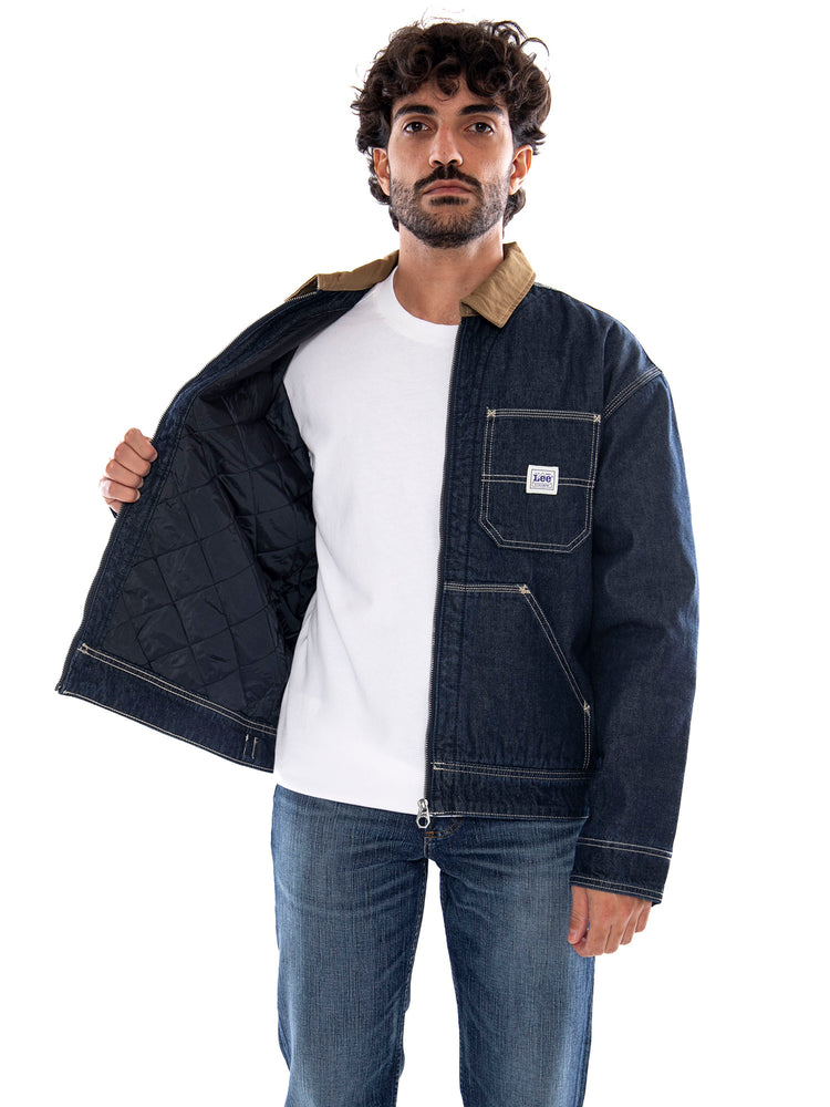 Lee 91W Lined WW Jacket Rinse Blue - Giacca in Denim Uomo Blu 112386308 BL LEE 