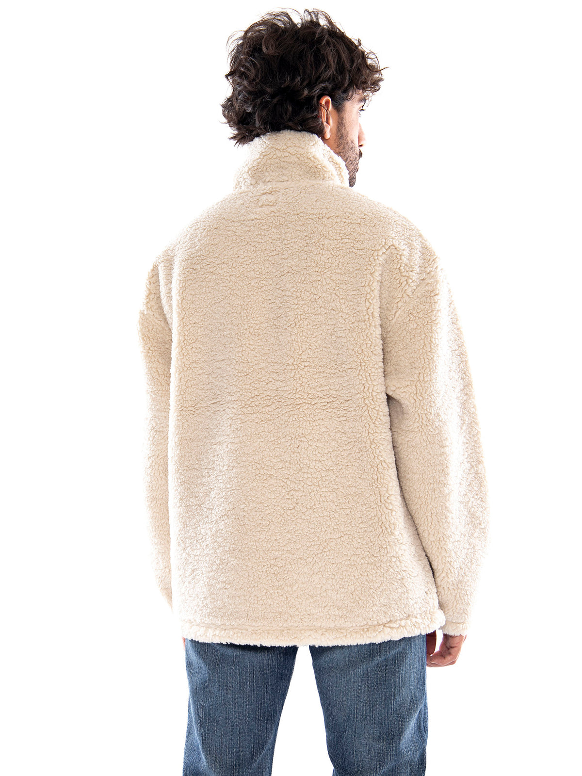 Lee Workwear Half Zip Warm Ecru - Felpa Uomo Beige 112386427 BGE LEE 