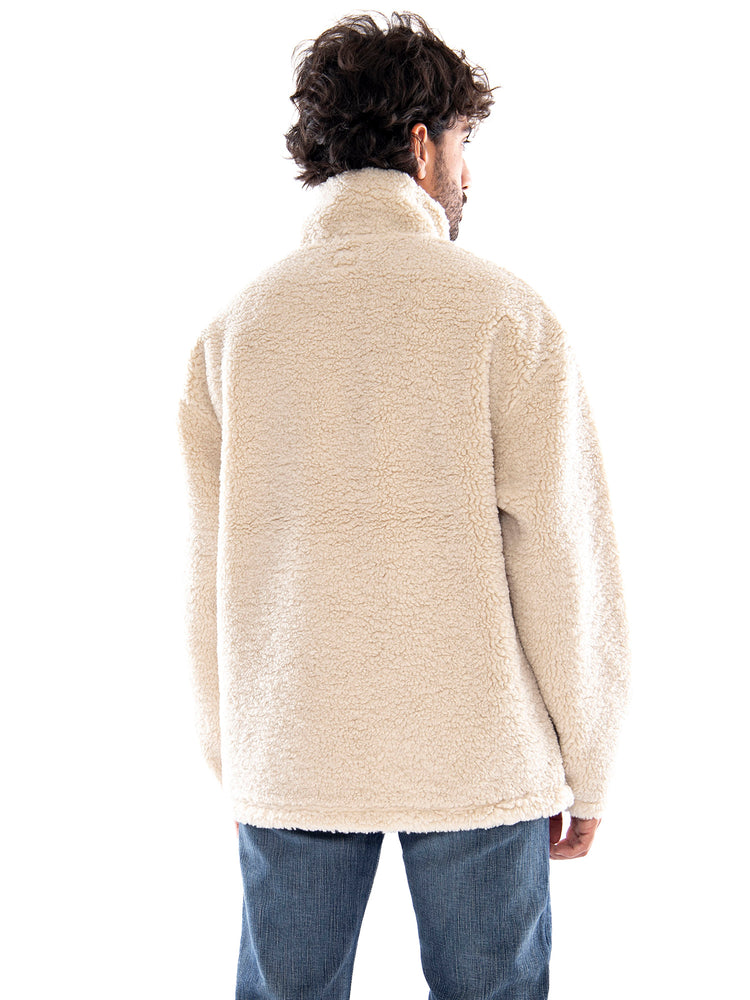 Lee Workwear Half Zip Warm Ecru - Felpa Uomo Beige 112386427 BGE LEE 