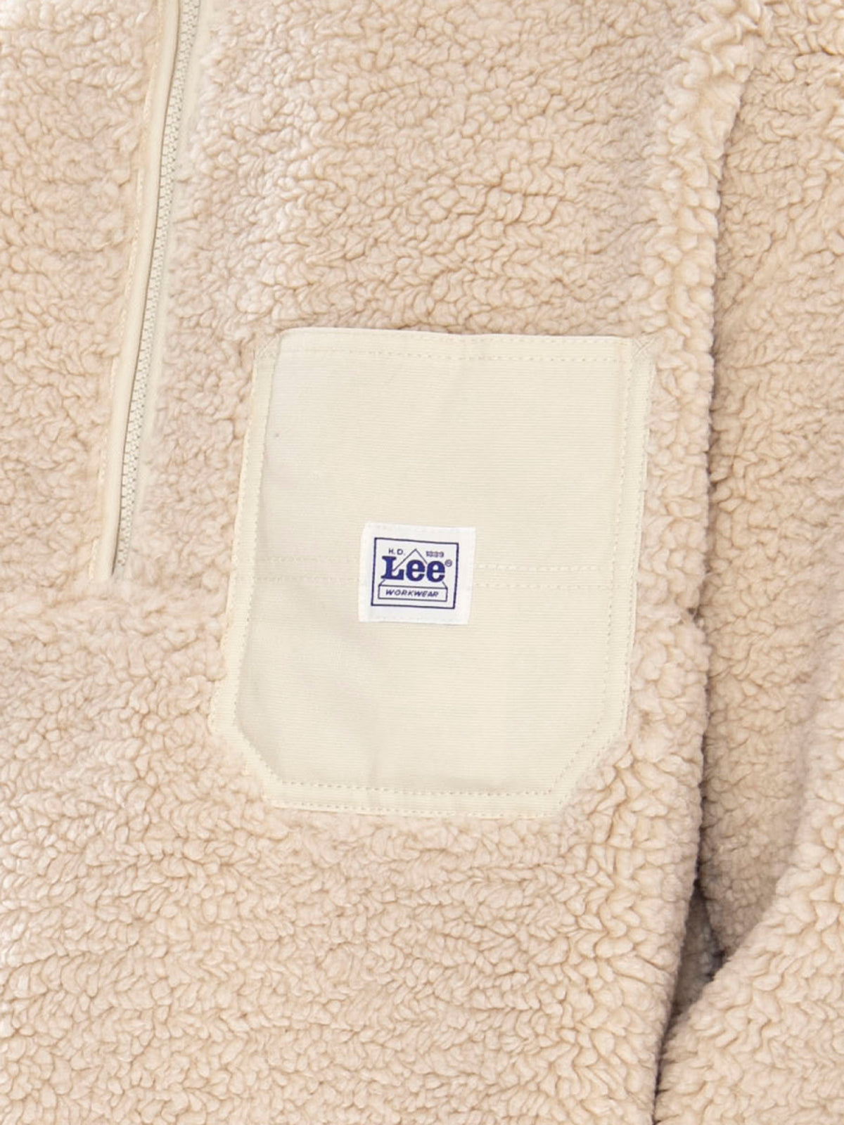 Lee Workwear Half Zip Warm Ecru - Felpa Uomo Beige 112386427 BGE LEE 