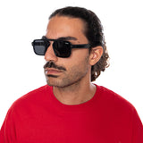 BOLD 30074 BLACK / BLACK - Schwarze Sonnenbrille ACCESSOIRES LET'S SEE