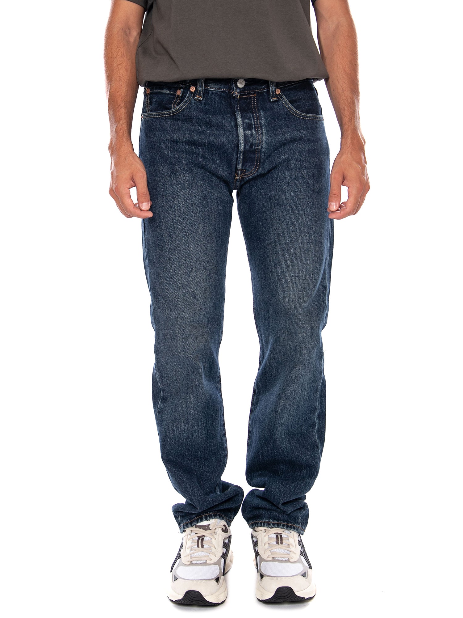 LEVI'S 501® ORIGINAL FOUND IN CAVE SELV DARK INDIGO - Pantaloni Denim Jeans Uomo Blu 00501 3895 LEVIS 