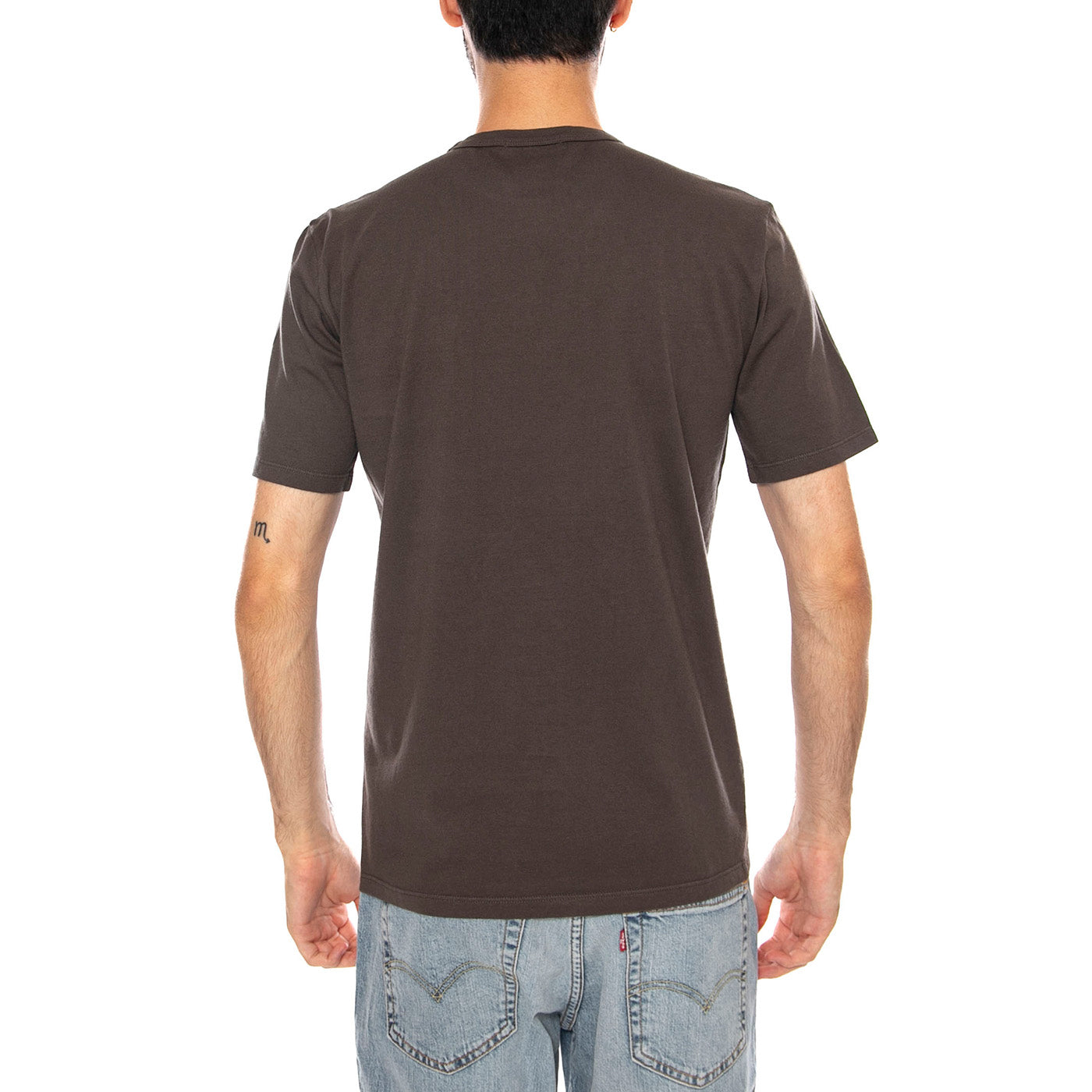 LEVI'S ORIGINAL TEE GARMENT DYE COFFEE G GOOD DAZE - Maglietta Girocollo Uomo Marrone 005GX 0021 LEVIS 