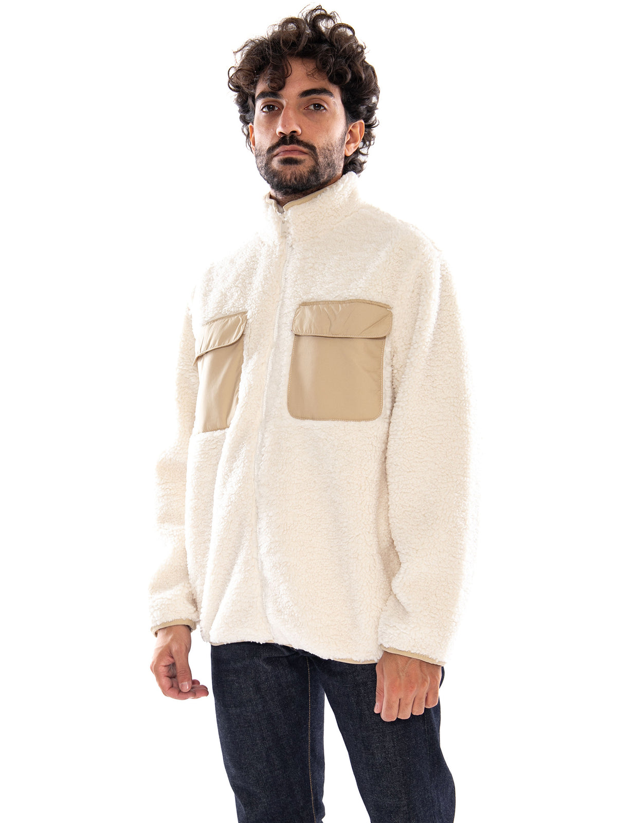 Levi's Campo Sherpa Jacket Oatmeal - Giacca Uomo Beige 007SH 0002 LEVIS 