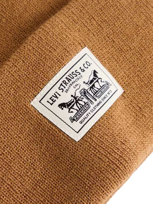 EMBARCADERO BEANIE FOXTROT BROWN - Berretto Uomo Marrone 007Z1-0003 0003 LEVIS 