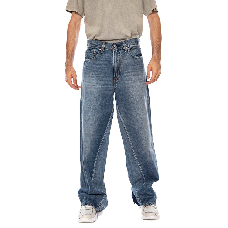 BAGGY WIDE LEG RAIN ALL DAY LIGHT INDIGO - Pantaloni Denim Jeans Uomo Blu 0081B 0002 LEVIS 