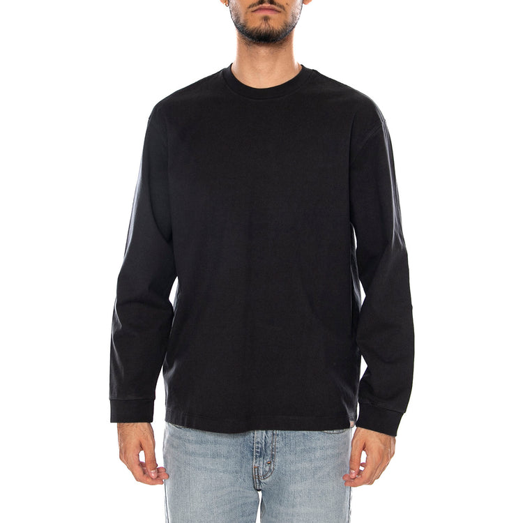 LS WORKWEAR TEE JET BLACK - Maglietta Girocollo Maniche Lunghe Uomo Nera 0089C 0001 LEVIS 