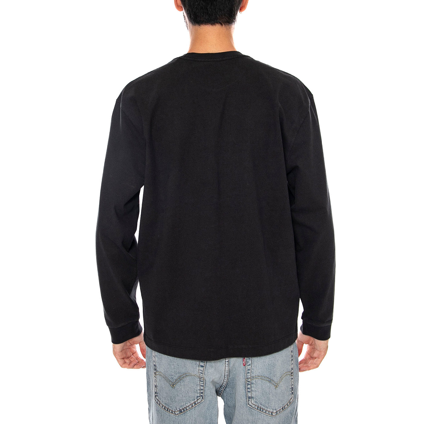LS WORKWEAR TEE JET BLACK - Maglietta Girocollo Maniche Lunghe Uomo Nera 0089C 0001 LEVIS 