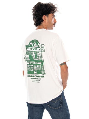 LEVI'S VINTAGE FIT GRAPHIC TEE LEGENDARY HORSE TAN - Maglietta Girocollo Uomo Beige 87373 0455 LEVIS 