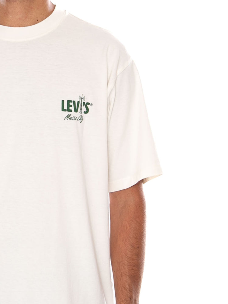 LEVI'S VINTAGE FIT GRAPHIC TEE LEGENDARY HORSE TAN - Maglietta Girocollo Uomo Beige 87373 0455 LEVIS 