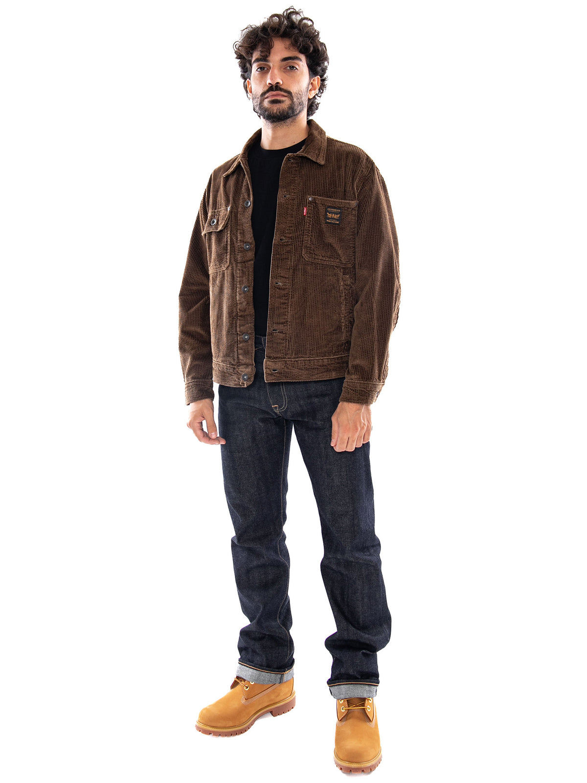 Levi's Sunrise Trucker Desert Palm Corduroy Brown - Giacca Uomo Marrone A4820 0030 LEVIS 