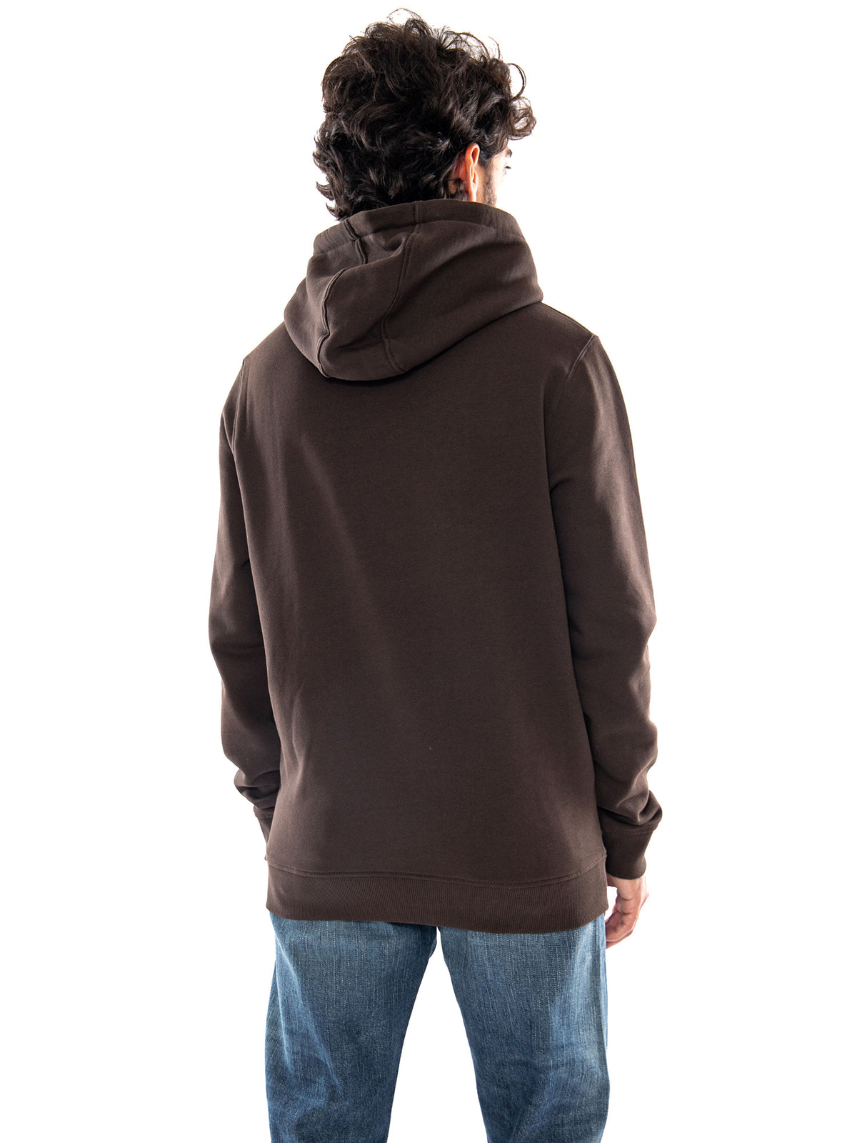Lyle & Scott Brushback Pullover Hoodie Ebony - Felpa Uomo con Cappuccio Marrone ML1139V Y176 LYLE & SCOTT 