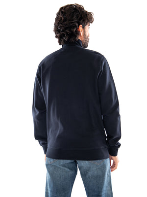 Lyle & Scott  Brushback Full Zip Dark Navy - Felpa con Zip Uomo Blu ML2148V Z271 LYLE & SCOTT 