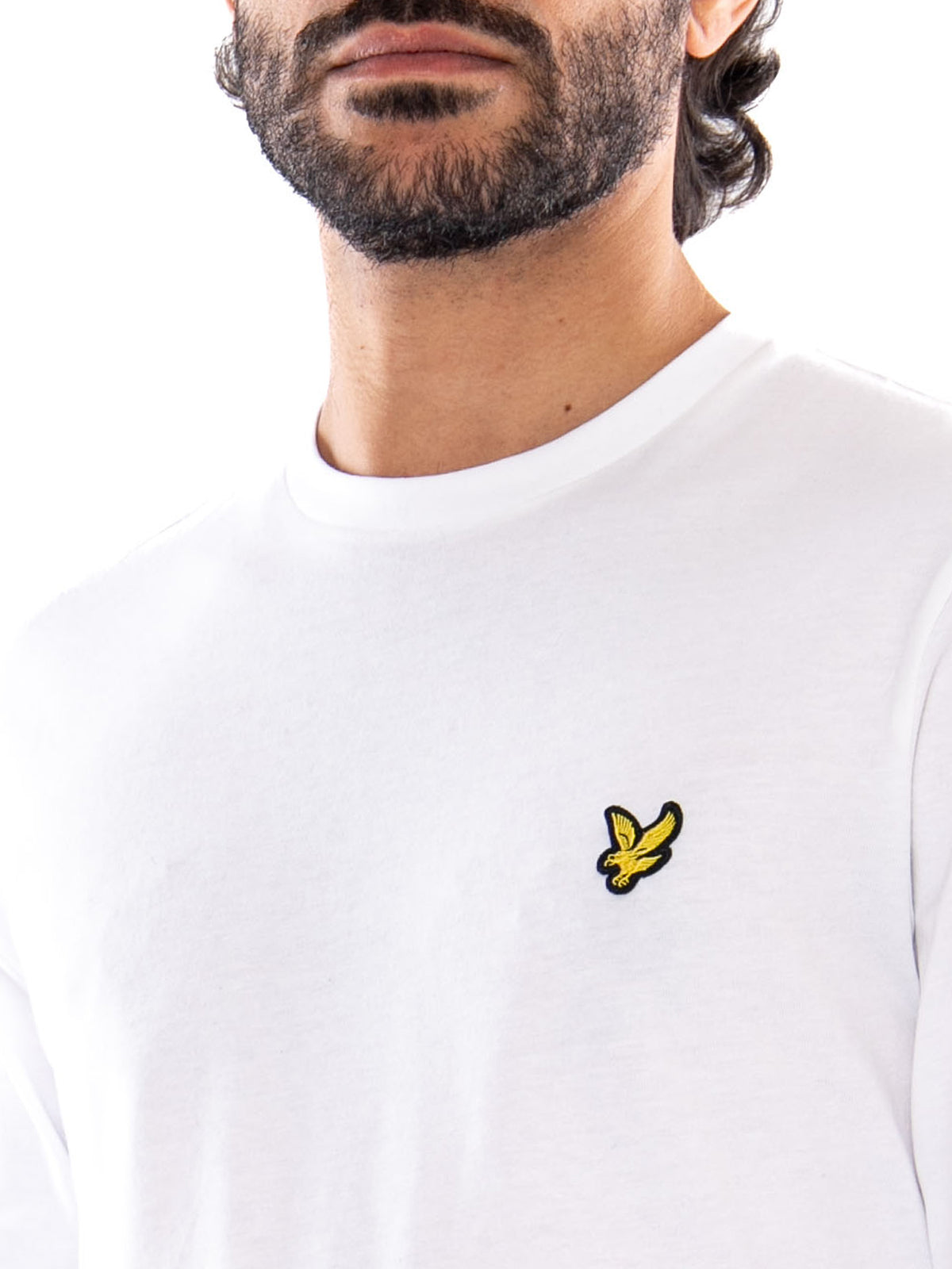 Lyle & Scott Plain L/S T-Shirt White - Maglietta Uomo a Maniche Lunghe Bianca TS512VOG 626 LYLE & SCOTT 