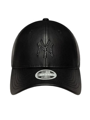Female Diamante PU 9FORTY® MC New York Yankees Black - Cappellino Donna Nero 60915811 BLK NEW ERA 