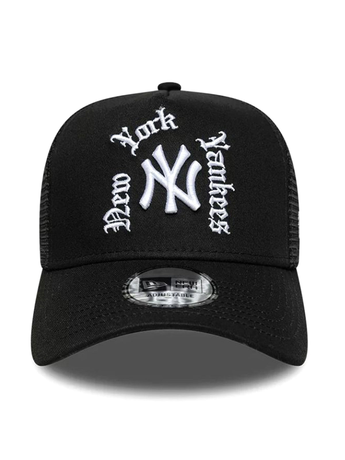 WORDMARK TRUCKER NEW YORK YANKEES BLACK - Cappellino con Visiera Nero 60915922 BLK NEW ERA 