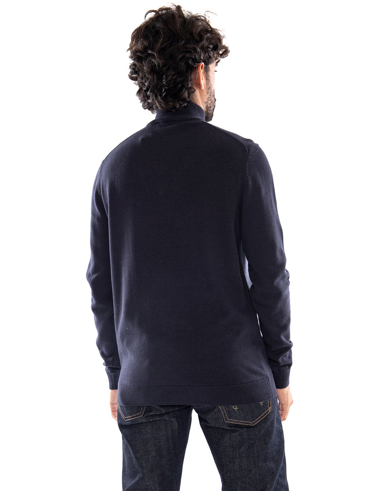 Only & Sons Onsalex Reg 12 Half Zip Knit NOOS Dark Navy - Maglione Uomo Blu Scuro 22022523 3855640 ONLY & SONS 