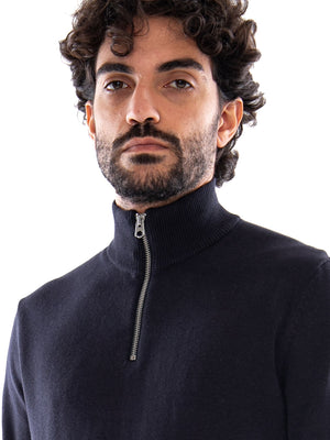 Only & Sons Onsalex Reg 12 Half Zip Knit NOOS Dark Navy - Maglione Uomo Blu Scuro 22022523 3855640 ONLY & SONS 