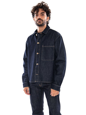Only & Sons Onssprick Box AZG DNM Jacket Dark Denim Rinse - Giacca Uomo Denim Scuro 22033420 4887266 ONLY & SONS 