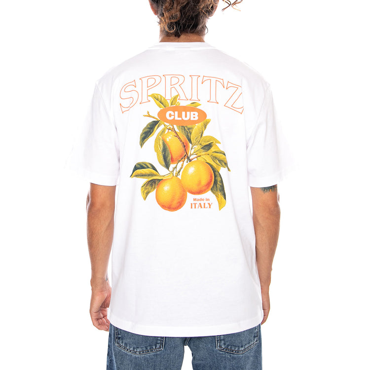ONSSPRITZ ITALY RLX SS TEE BRIGHT WHITE SPRITZ CLUB - Maglietta Girocollo Uomo Bianca 22034398 4784931 ONLY & SONS 