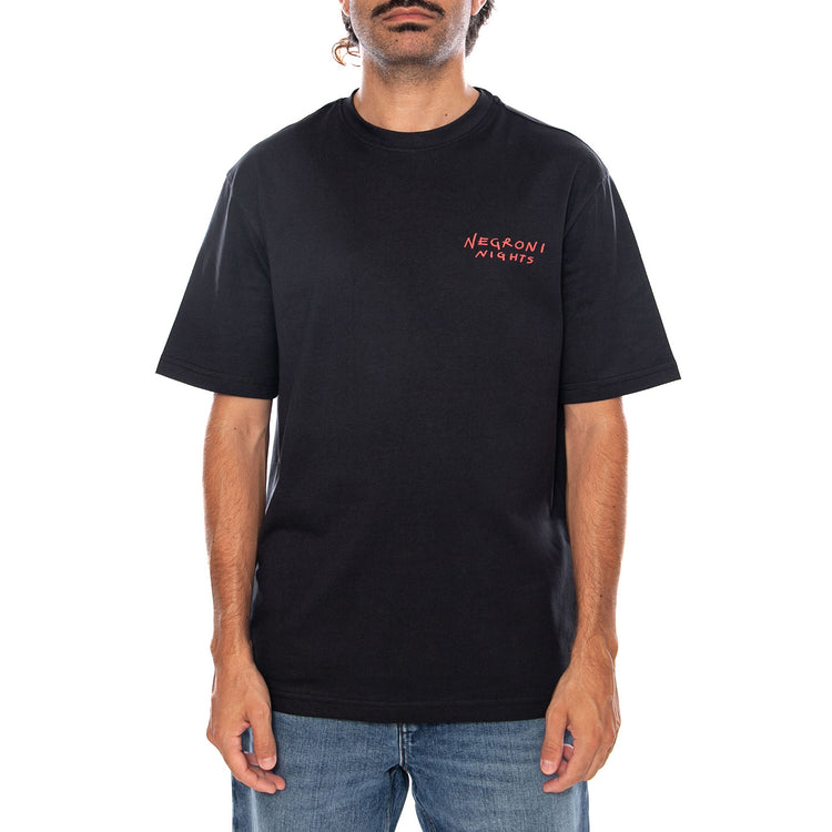 ONSSPRITZ ITALY RLX SS TEE BLACK SPRITZ CLUB - Maglietta Girocollo Uomo Nera 22034398 4784932 ONLY & SONS 